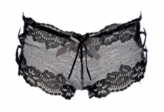 Pastoral hollow ladies sexy underwear pants pants lace underwear temptation four angle transparent shorts