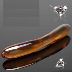 Foreign hot rod ice crystal glass Crescent Bay fun supplies wholesale on behalf of men and women G-spot massage stick