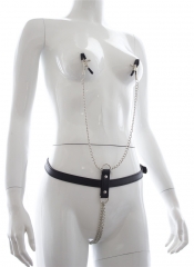 Adult supplies clamp clamp adjustable leather garment hot adult health care products bound clothing taste