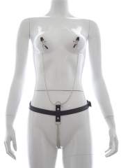 Adult supplies clamp clamp adjustable leather garment hot adult health care products bound clothing taste