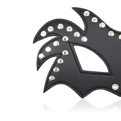 Hairy strange eyes with fan-shaped flat nails goggles extreme temptation leather taste queen nightclub Adult supplies accessorie