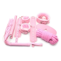 Factory direct Adult supplies leather suit handcuffs patch plug whip erotic neck joint
