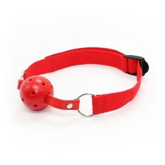Wholesale custom taste plug Hot Toys bound flirt toy ball hollow plastic buckle nylon mesh