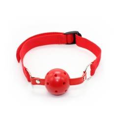 Wholesale custom taste plug Hot Toys bound flirt toy ball hollow plastic buckle nylon mesh