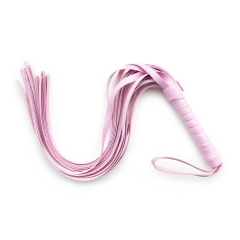 Factory selling adult supplies flirt whip bound leather red black pink white leather whip