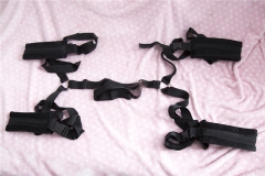 Manufacturers selling Plush black leggings to bed bandage couple adjustable bed thigh flirt toy