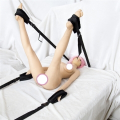 Manufacturers selling Plush black leggings to bed bandage couple adjustable bed thigh flirt toy