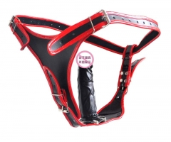 Manufacturers selling leather vaginal plug 13 cm penis leather pants removable adult supplies wholesale