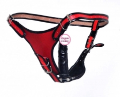 Manufacturers selling leather vaginal plug 13 cm penis leather pants removable adult supplies wholesale
