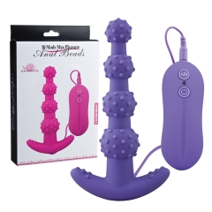 10 frequency shuang le four beads hc89017 vibration rear atrium anal plug