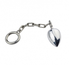 Stainless steel chain anal ring bolt penis large metal plug anal anal enema anal A041