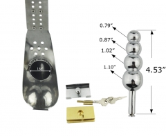 Male chastity chastity belt lock iron underwear type T stainless steel lock ring chastity Comrade gayCB6000S fine penis