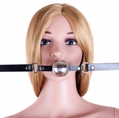 Sex & Mischief Breathable Stainless Steel Ball Gag Black