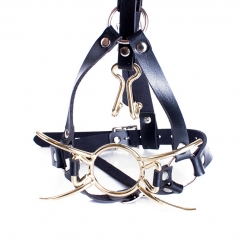 Fetish Fantasy Extreme Spider Gag with Nose Hook and Head Harness Gold