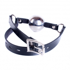 Sex & Mischief Breathable Stainless Steel Ball Gag Black