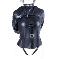 PU Leather Straitjacket BDSM Bondage Harness Fetish