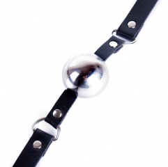 Sex & Mischief Breathable Stainless Steel Ball Gag Black