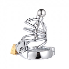 Metal male chastity device