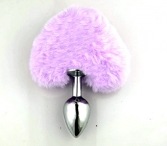 Heart-shaped hairball anal plug