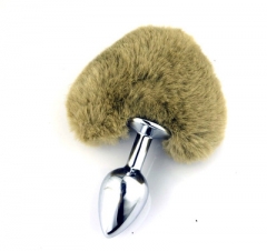 Heart-shaped hairball anal plug