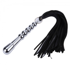 Metal chain sex whip couples flirt whip adult toys rear anal plug