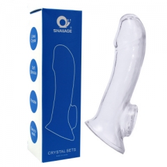 Penile cover for men with fun crystal cover