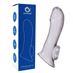 Penile cover for men with fun crystal cover