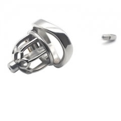 Plum flower male SM stainless steel chastity lock CB