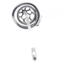 Plum flower male SM stainless steel chastity lock CB