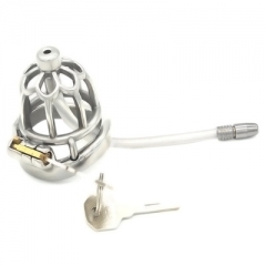 Plum flower male SM stainless steel chastity lock CB
