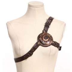 The costume was accessorized with a belt