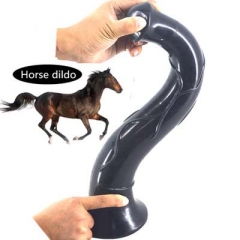 Horse simulates penis anal plug