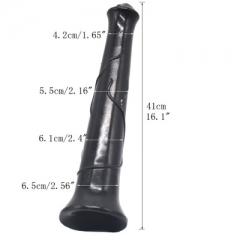Horse simulates penis anal plug