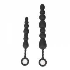 Silicone beads with extra large anal plug