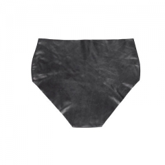 Women's patent-leather bound panties