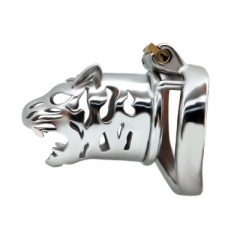 Tiger head long style male chastity lock