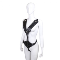 Flirting apparatus mens clothing leather strap offbeat fun supplies a JJ set of clothes flirting costumes