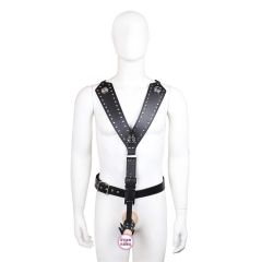 Flirting apparatus mens clothing leather strap offbeat fun supplies a JJ set of clothes flirting costumes
