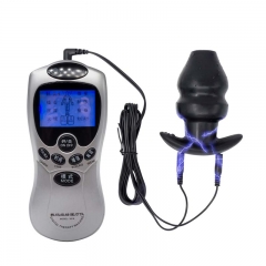 Silicone electric shock Hollow Anal Sex Toys Butt Plug Vibrator Dildo Masturbator Vagina Massager Erotic Toys