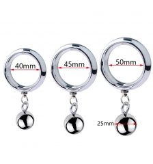 Penis Extender Enlargement Erection Metal Cock Ring Male Chastity Ball Heavy Penis Weight Hanger Stretcher Ring Sex Toys Gay