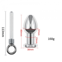 Handheld Sex Toys Enema Sex Products Butt Plug Stainless Steel Anal Cleaning Anal Plug Ring for Men Women