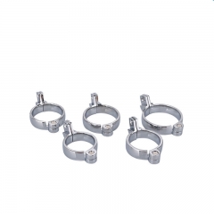Stainless steel chastity device special card ring pin card ring clasp Comrade