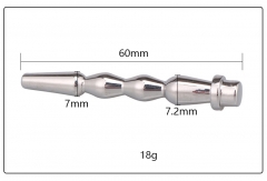 men's stainless steel metal rod inserted urethral plug comrades taste urethral dilator Adult supplies
