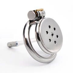 Stainless steel men's plate chastity lock prevents escape CB6000S
