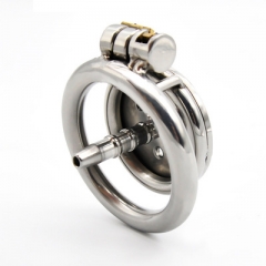 Stainless steel men's plate chastity lock prevents escape CB6000S