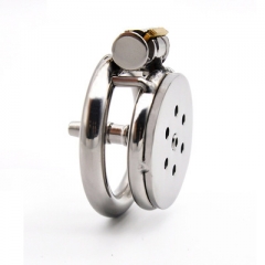 Stainless steel men's plate chastity lock prevents escape CB6000S