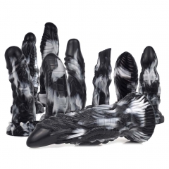 Simulated animal phalluses color silicone dildos