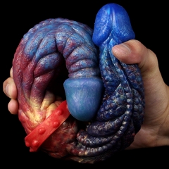 Double - headed dragon dildo color silicone