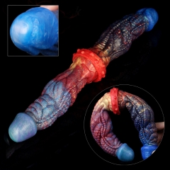 Double - headed dragon dildo color silicone