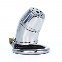 Bucket shaped penile cage metal chastity device